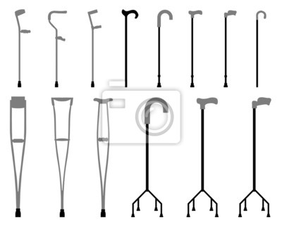 Různé hole a berle